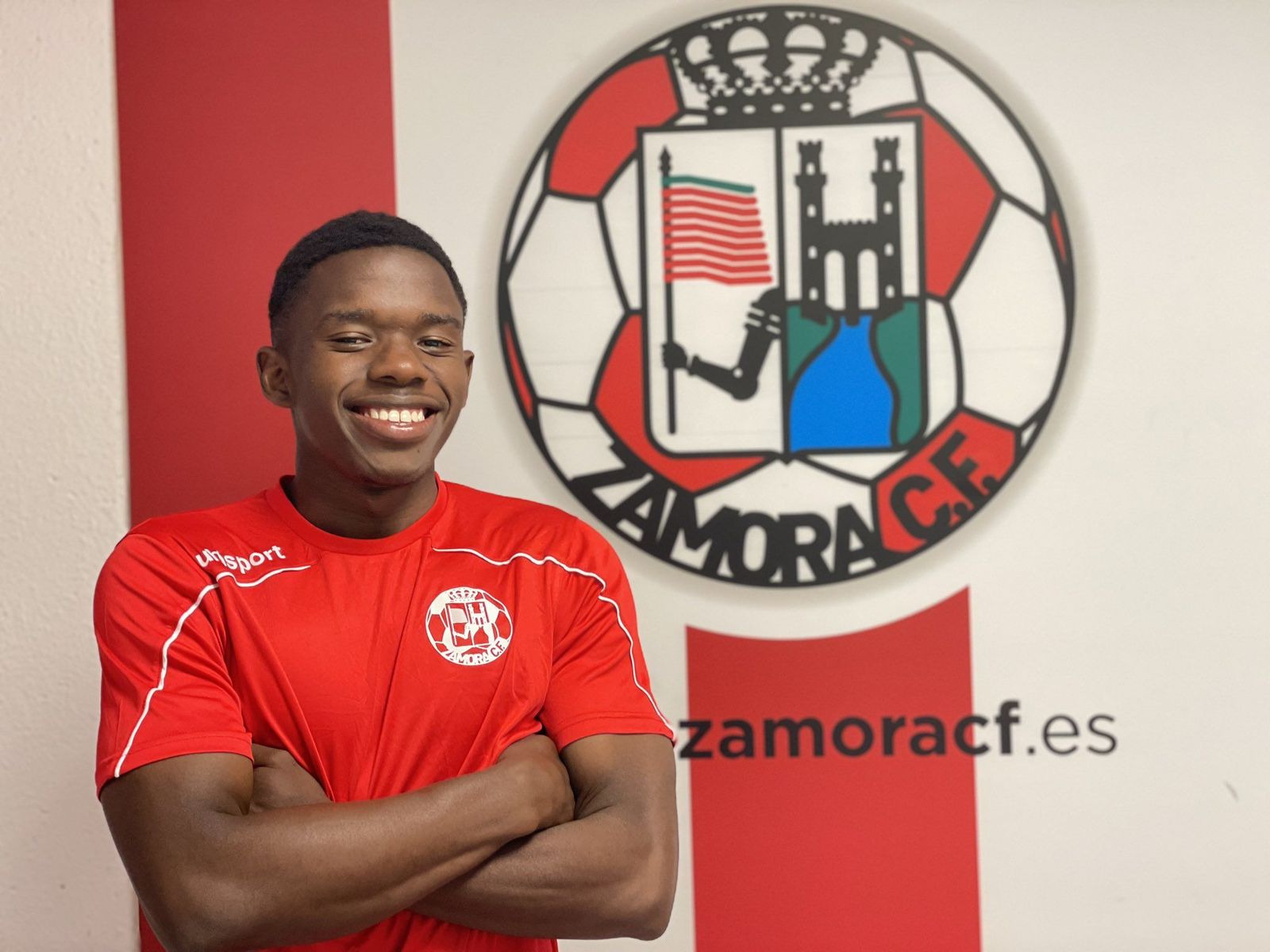 Luis Carlos Chaverra en las instalaciones del Zamora CF