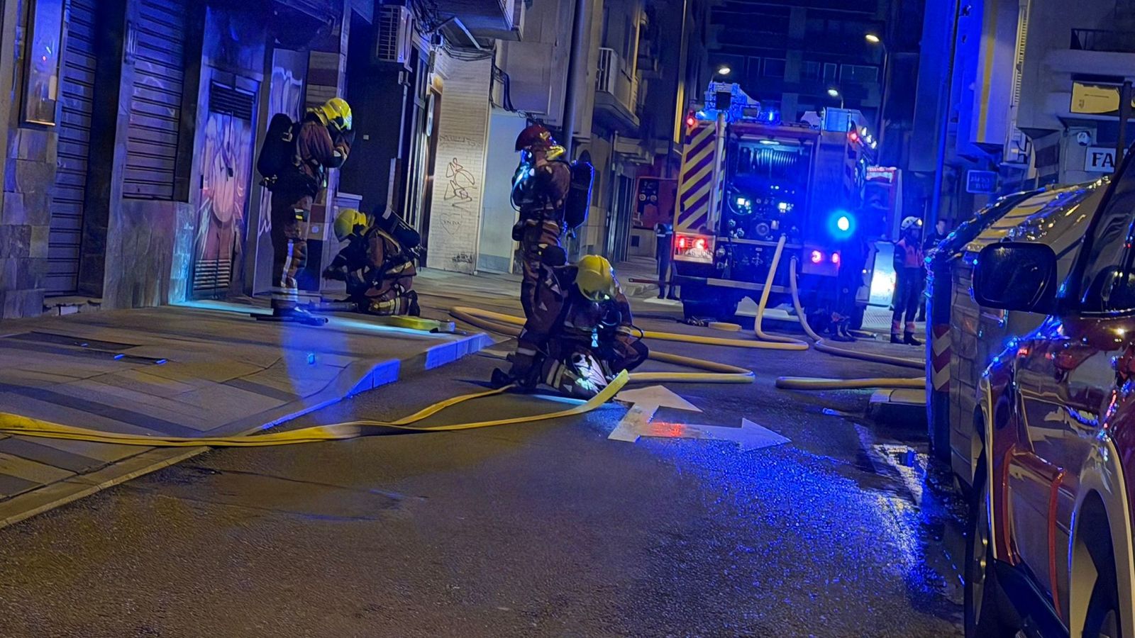 Incendio en un bar en la calle Rodríguez Fabrés