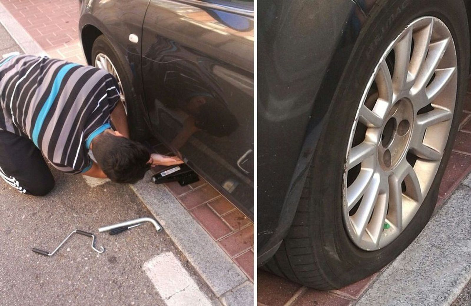 El 'pinchador de ruedas' ataca de nuevo en el barrio San Bernardo