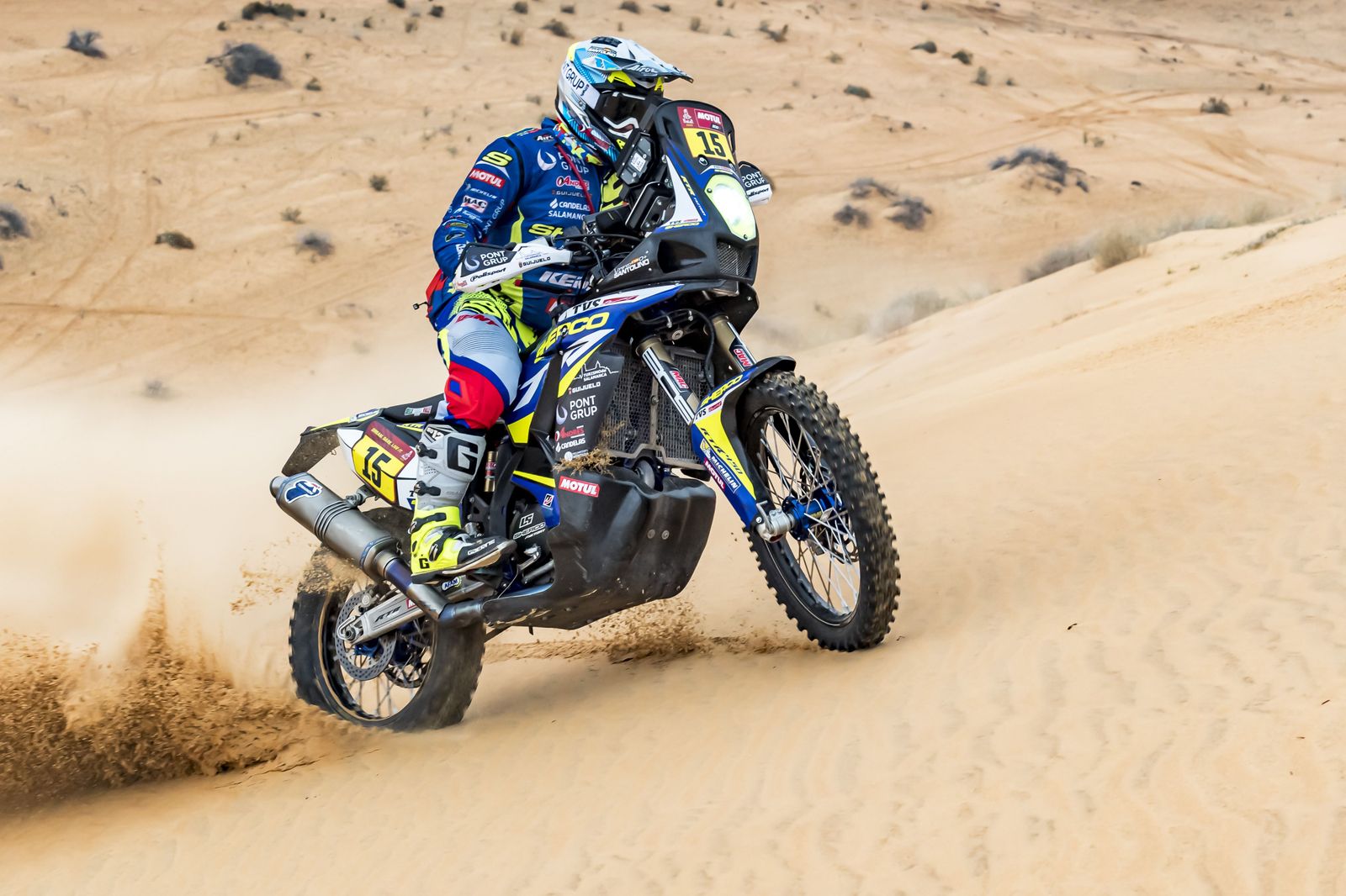 Lorenzo Santolina, en un momento de la etapa.