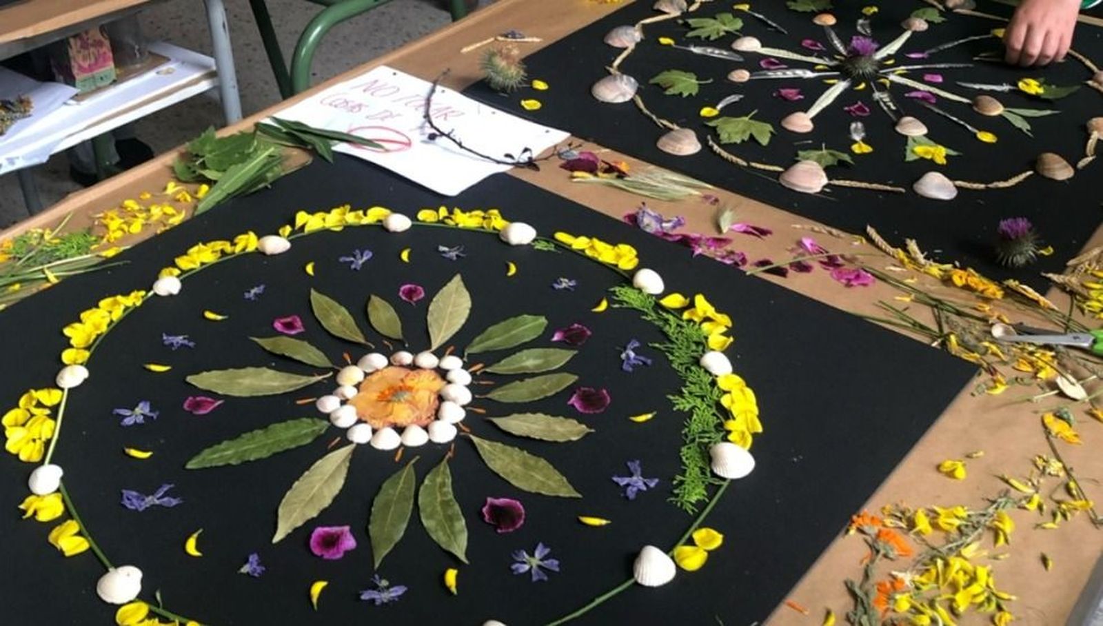 Imagen de la creación de una de las obras