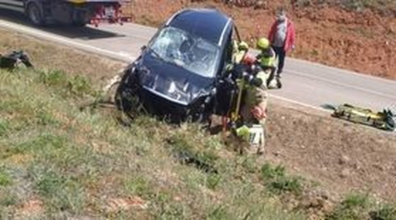 Accidente en Matilla de los Caños del Río