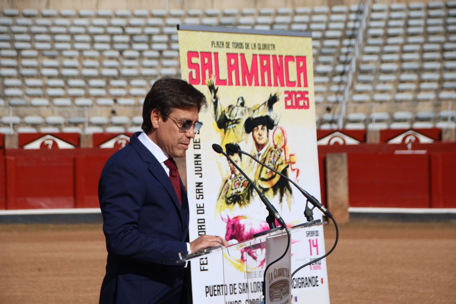 Antonio Barrera, empresario de BMF Toros en la presentación de los festejos taurinos con motivo de San Juan de Sahagún. Foto Andrea M.