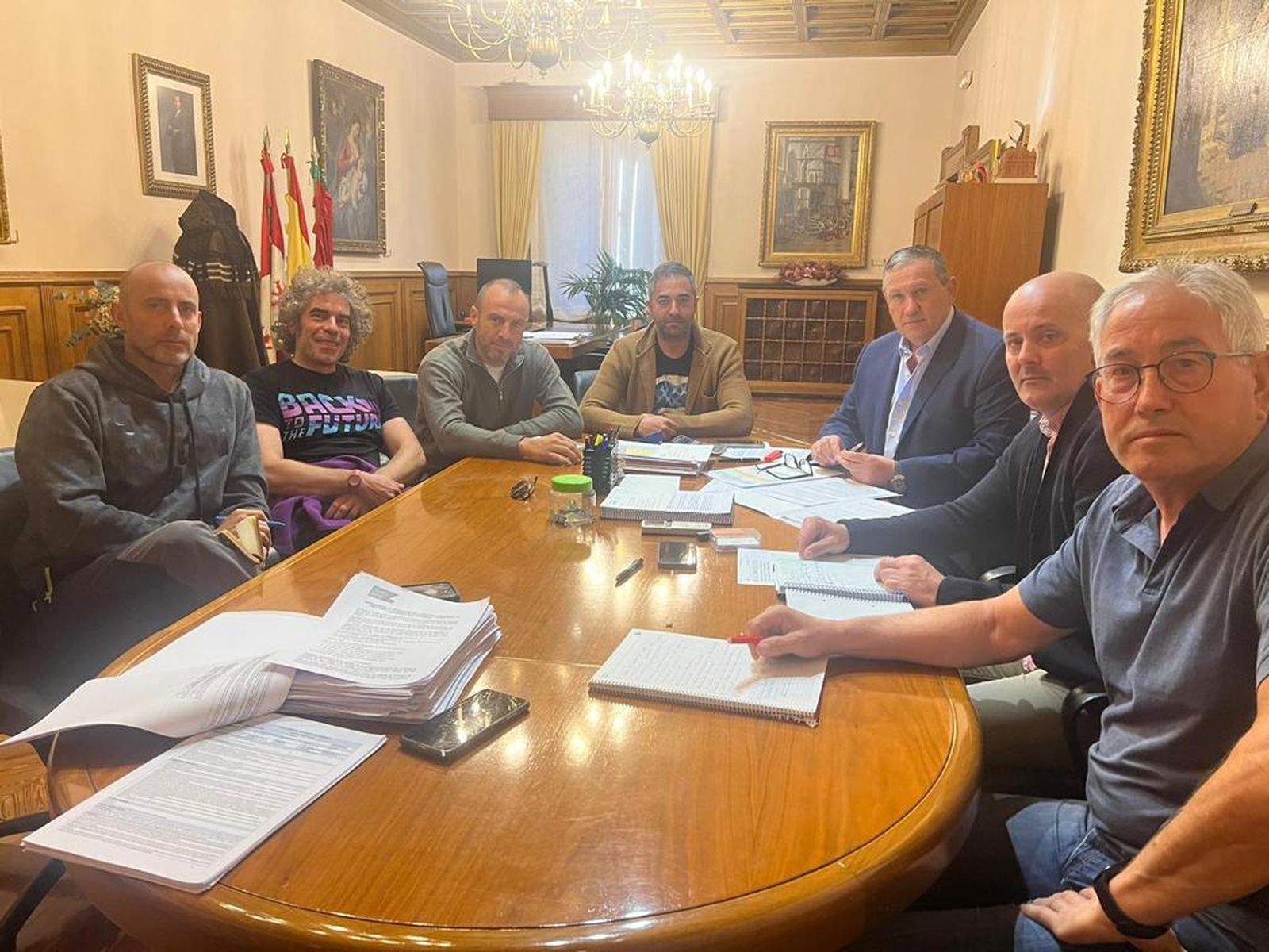 Reunión entre la Diputación de Zamora y el Consorcio de Bomberos.