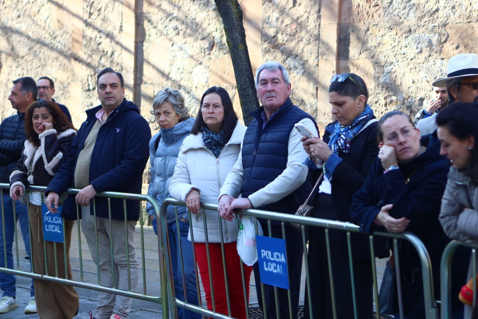 Procesión del encuentro de Nuestra Señora de la Alegría y Jesús Resucitado en el Domingo de Resurrección en Salamanca
