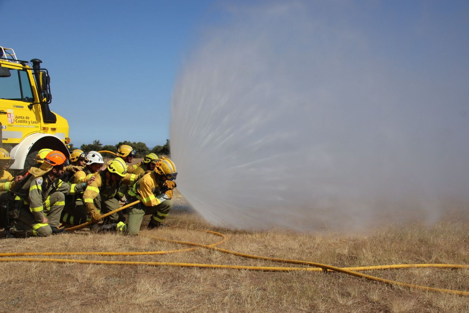 Incendios forestales, base helitransportada de El Maillo