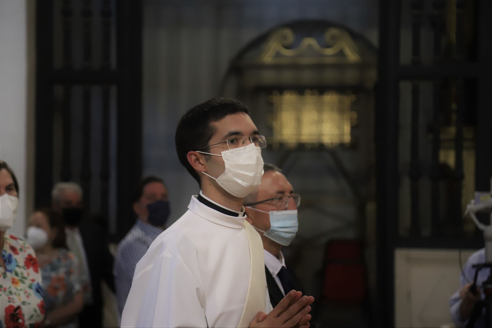 Agustín Crespo en un momento de su ordenación en Zamora