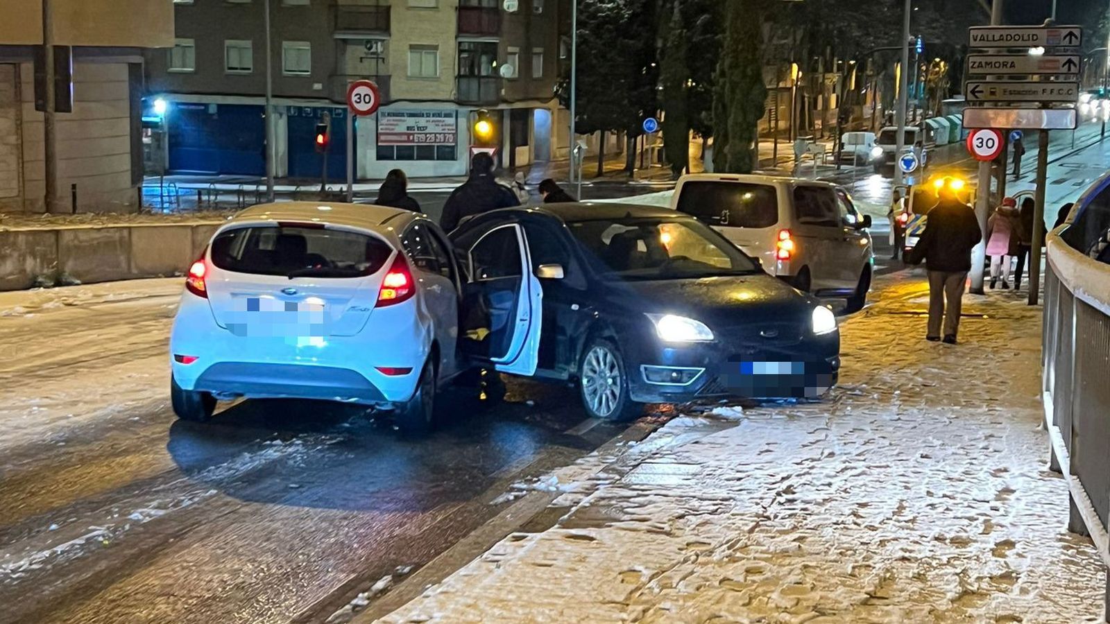 Accidente en la calle del Río Miño
