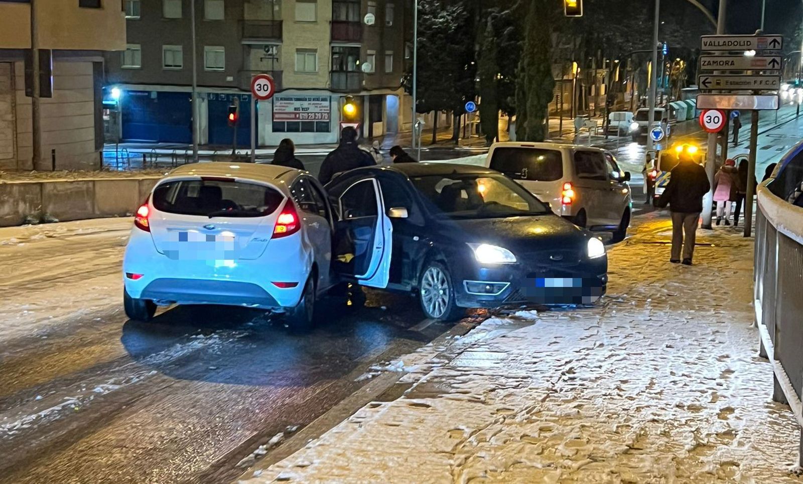 Accidente en la calle del Río Miño