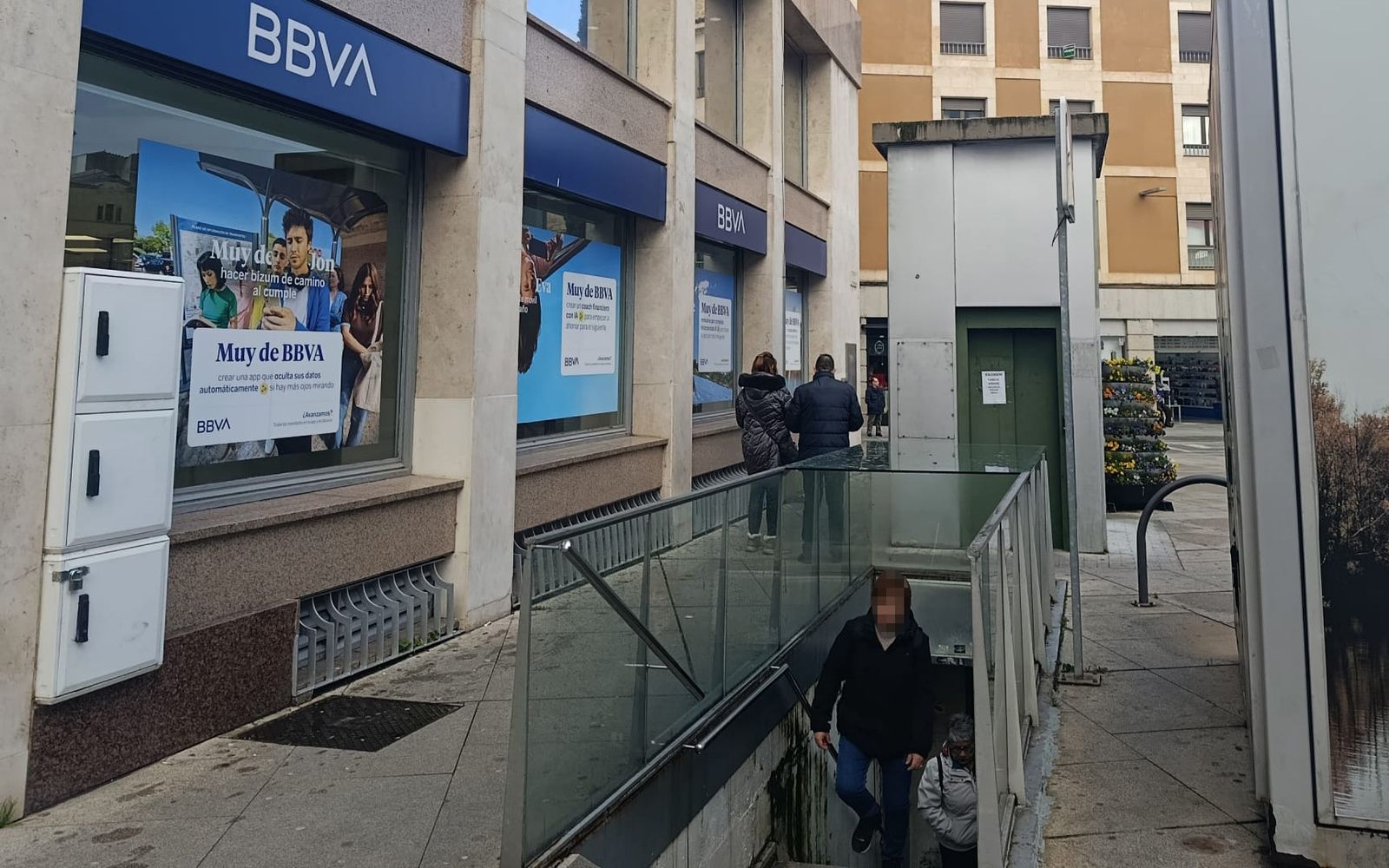 Ascensor estropeado en el parking de la Plaza de la Constitución