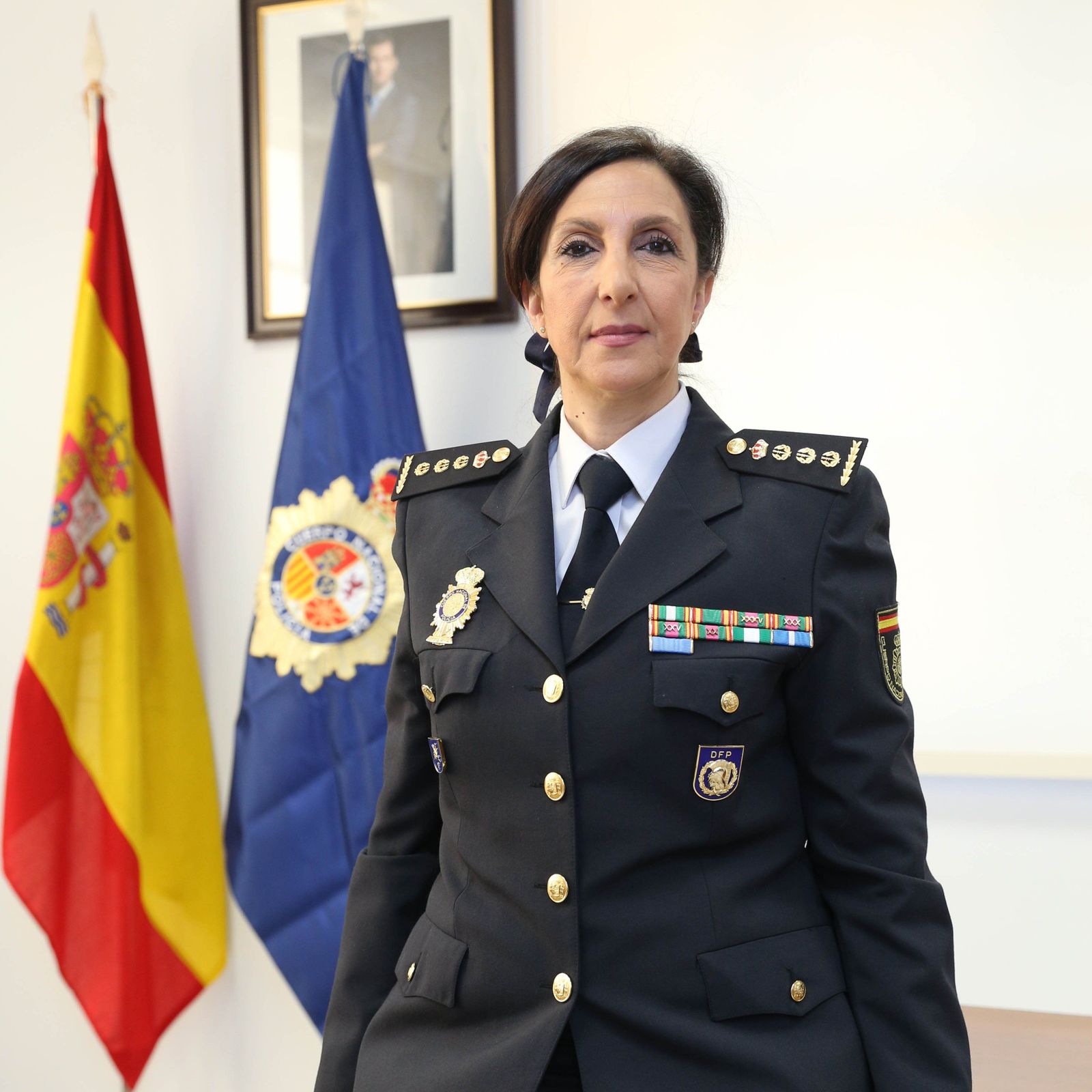 Comisaria principal, María Elisa Fariñas. Foto vía Twitter Ministerio del Interior