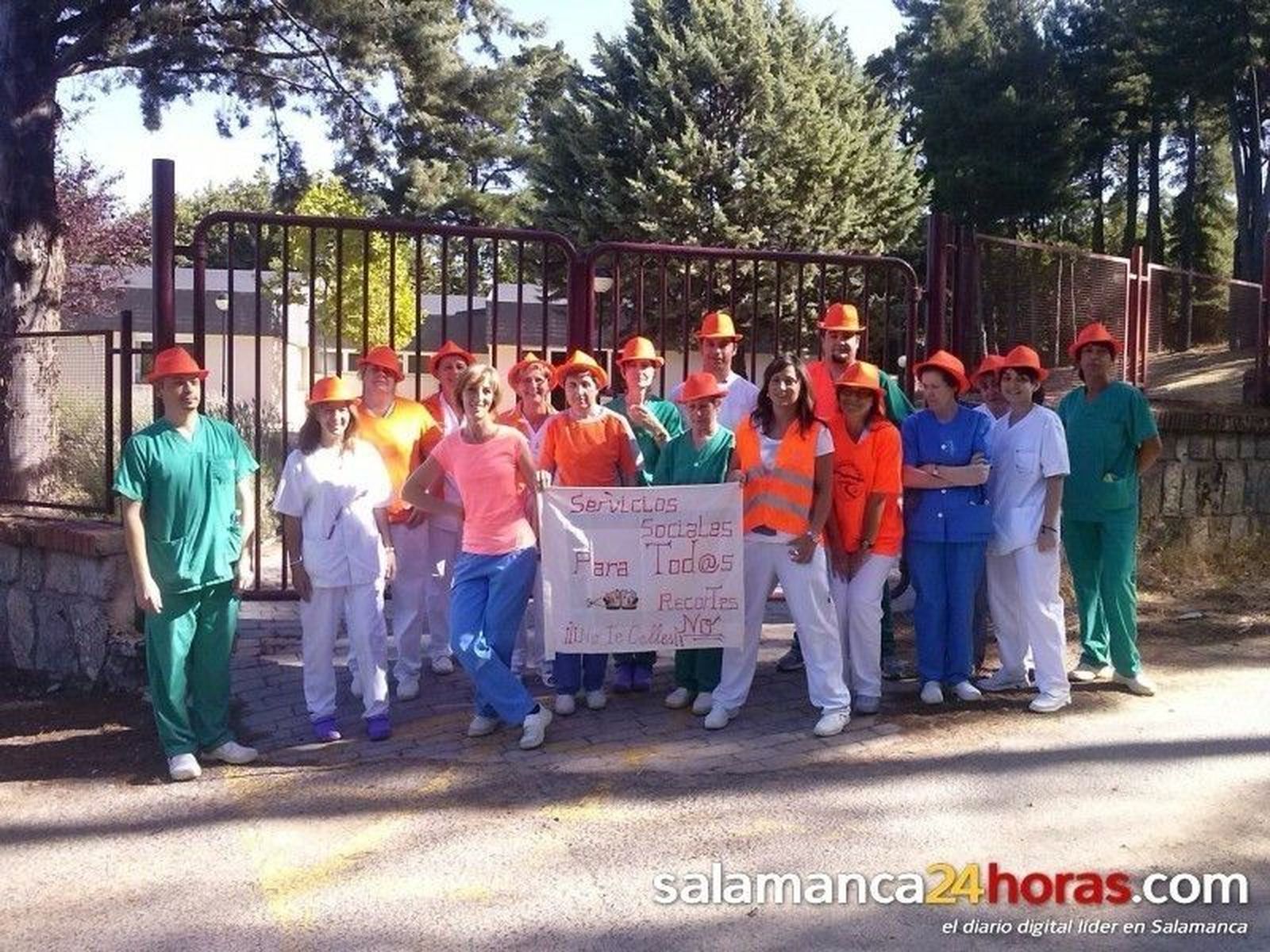 Protesta de trabajadores de servicios sociales