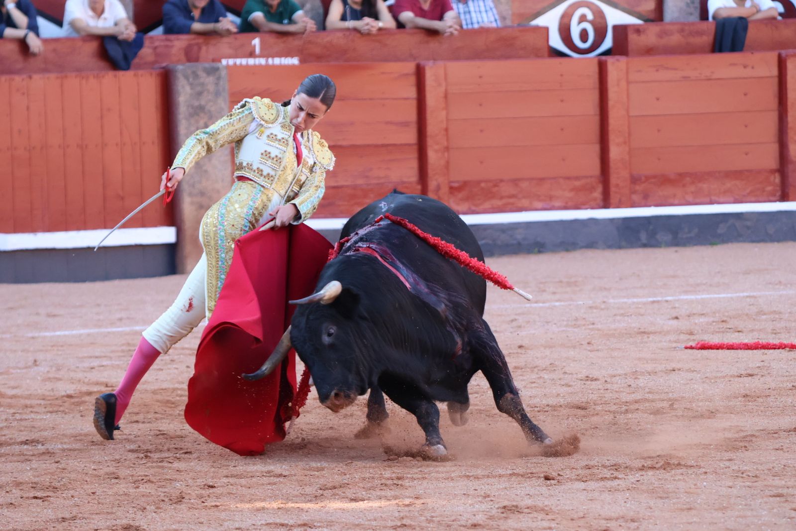 La Glorieta revive el aroma de la feria taurina con el primer festejo: Lea Vicens, Raquel Martín y Olga Casado