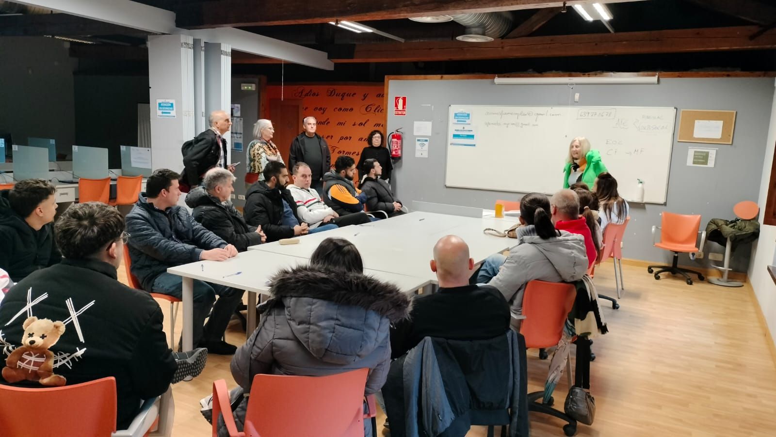 Concepción Miguélez, alcaldesa de Alba de Tormes, en el inicio de la acciones de formación y empleo