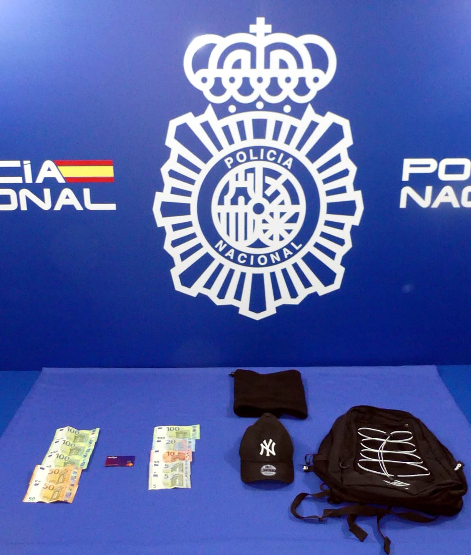 Objetos que portaban los detenidos