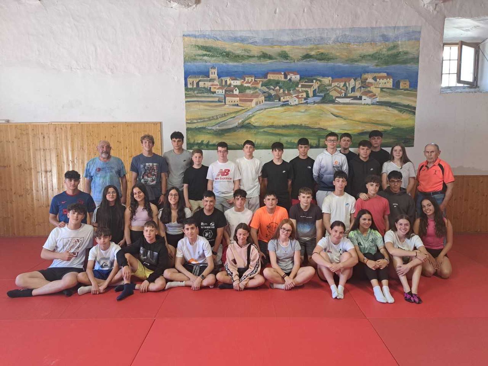 Concentración de judokas en el albergue Villa de Salvatierras Concentración de judokas en el albergue Villa de Salvatierras