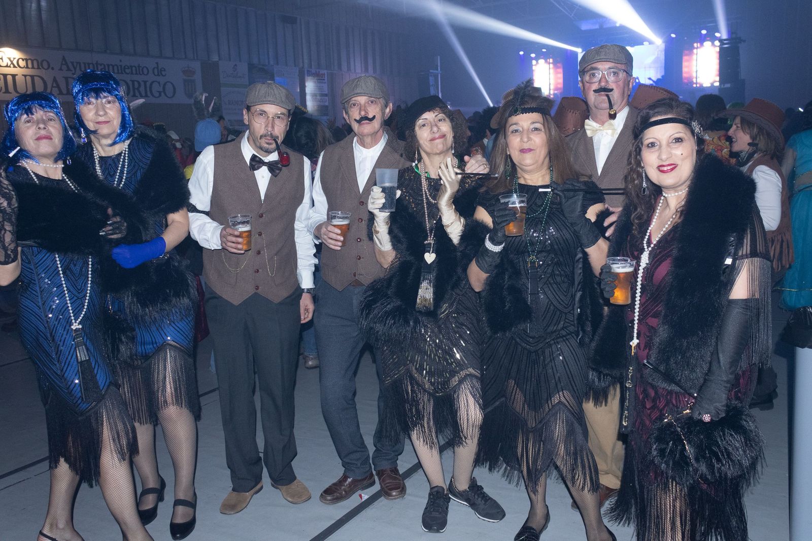 Salamanca de noche, sábado del Carnaval del Toro de Ciudad Rodrigo