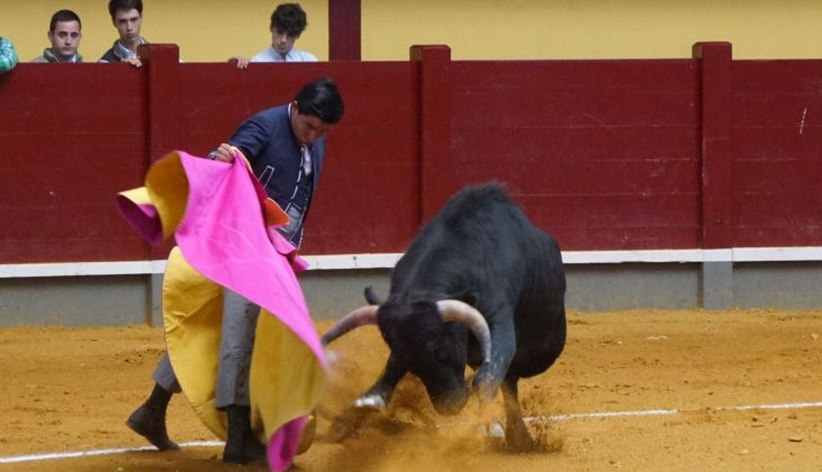 Clase práctica para alumnos de la escuela de tauromaquia de la Diputación de Salamanca | FOTO JUANES Clase práctica para alumnos de la escuela de tauromaquia de la Diputación de Salamanca | FOTO JUANES