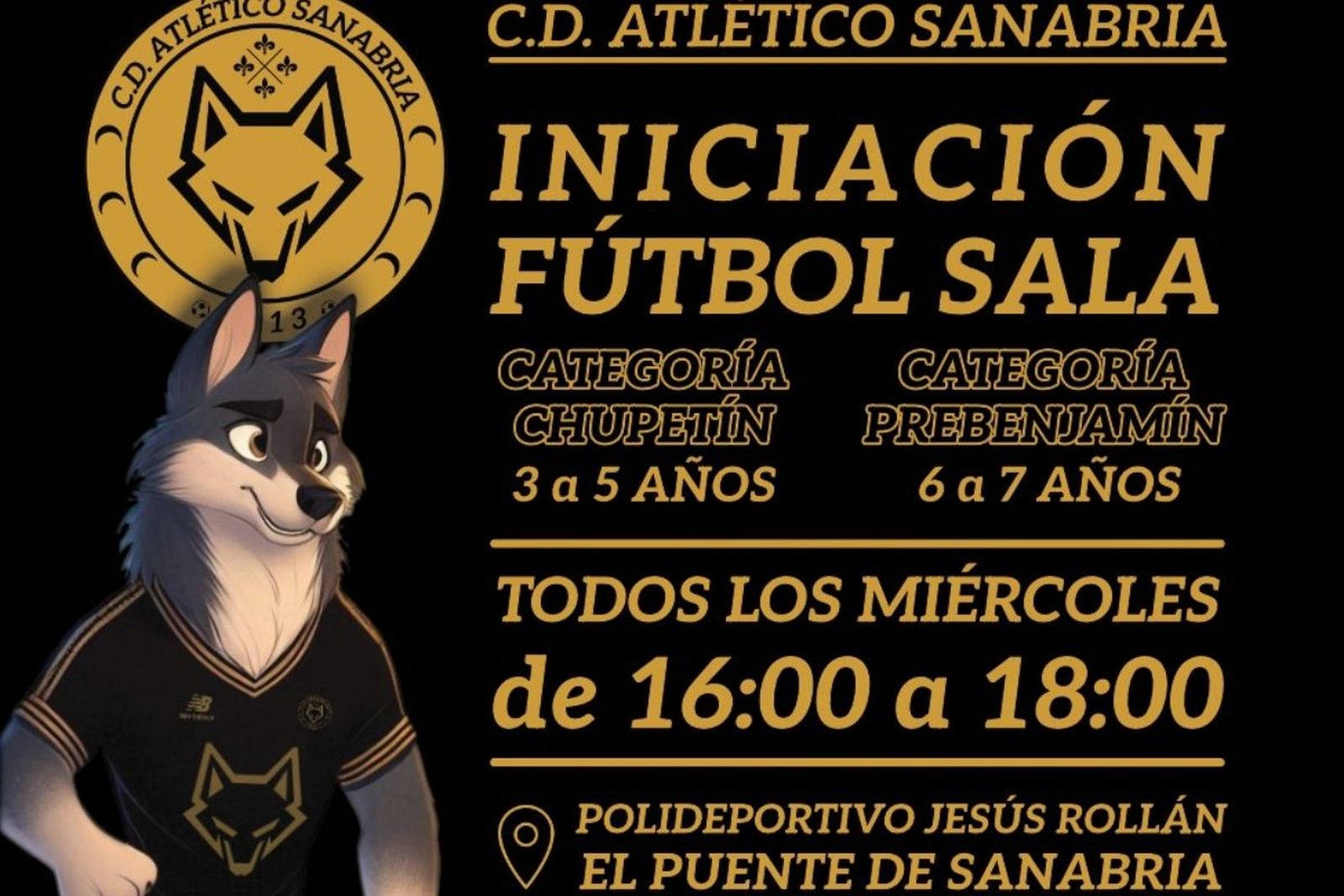 Arranca la escuela de futbol sala del Atlético Sanabria para los más pequeños