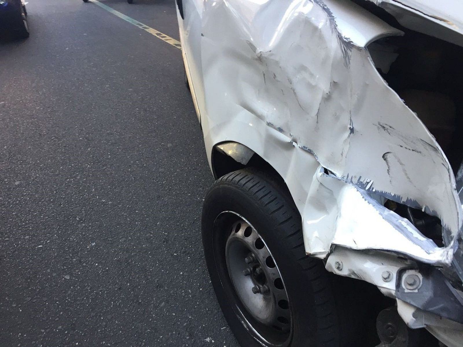 Accidente en la calle Torres Villarroel