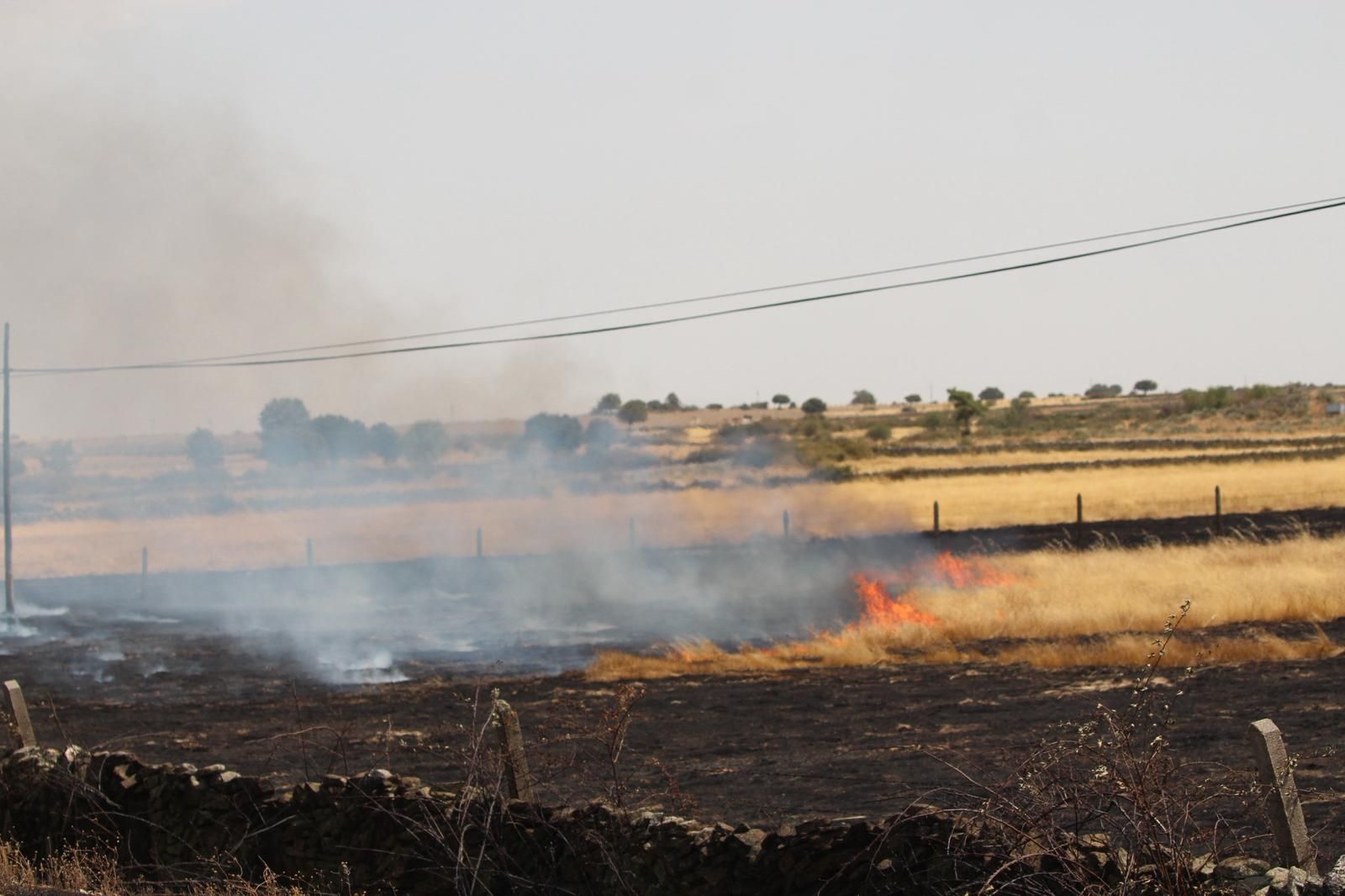 Así han quedado las zonas quemadas durante el incendio de Cipérez
