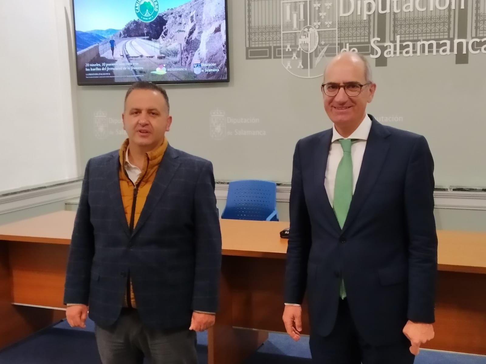 Javier García Hidalgo y Javier Iglesias hacen balance del primer año del Camino de Hierro