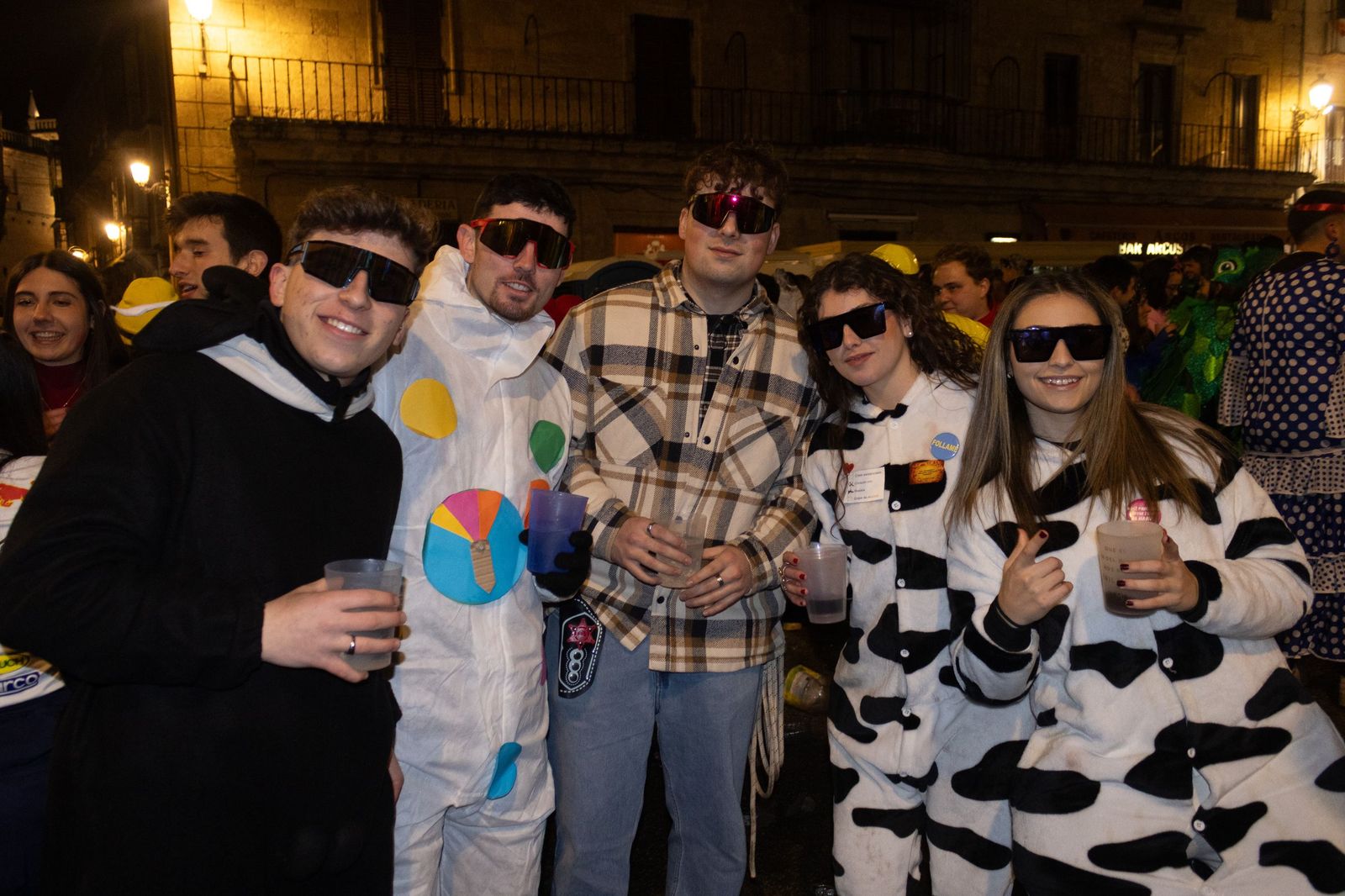 Salamanca de noche, sábado del Carnaval del Toro de Ciudad Rodrigo