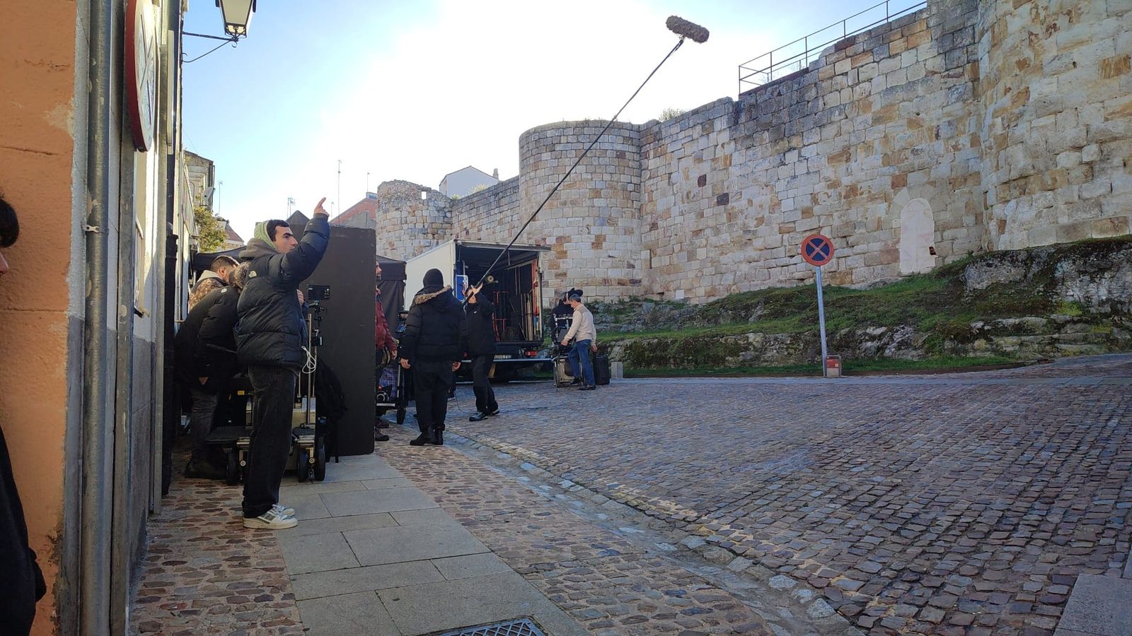 Un rodaje en Zamora. Archivo