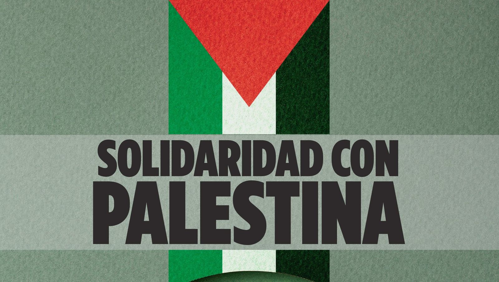 Cartel concentración Solidaridad con Palestina