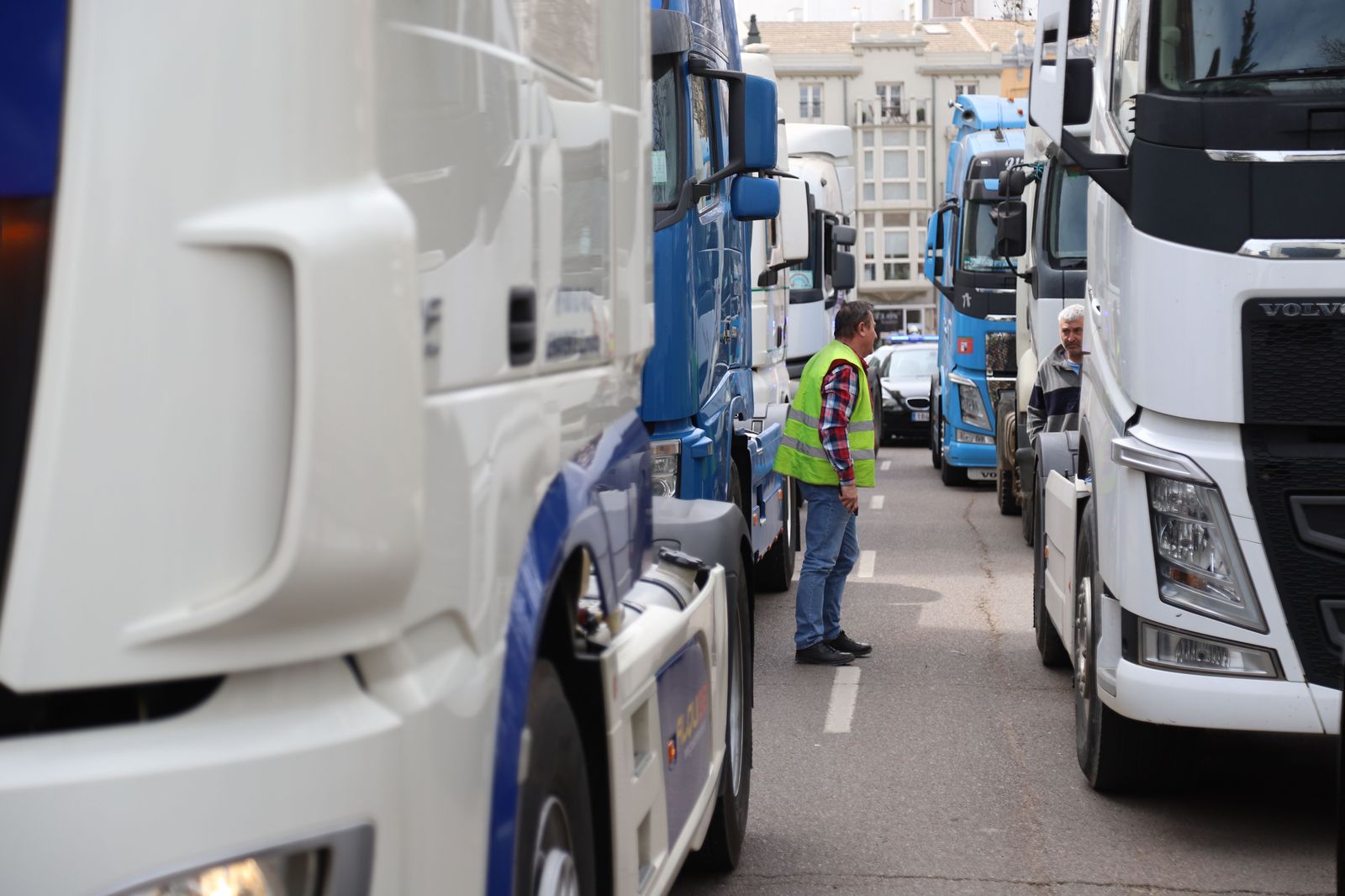 Segundo día de protestas de los transportistas zamoranos Foto María Lorenzo (11)