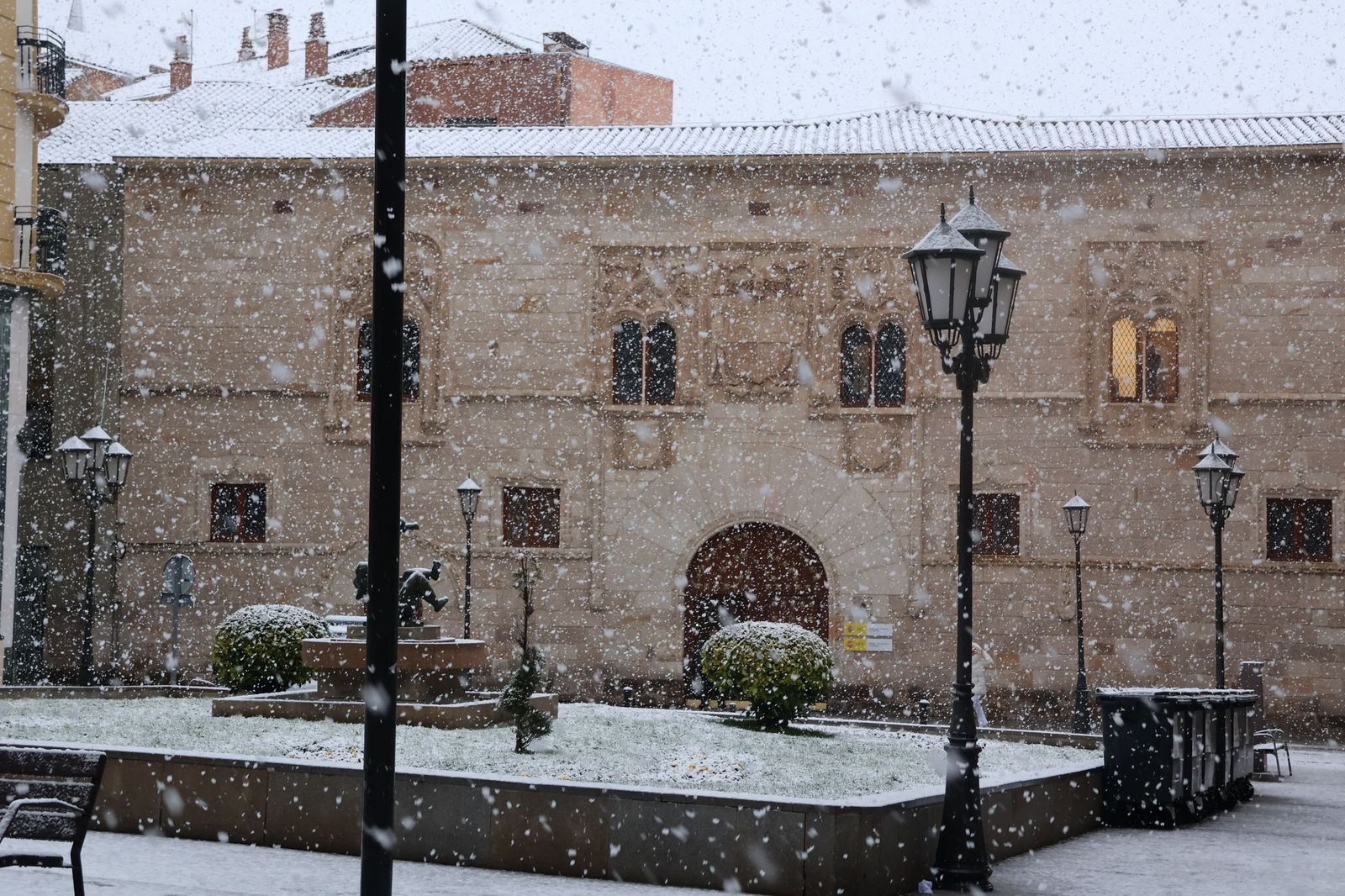 GALERÍA | Nieve en Zamora capital este miércoles
