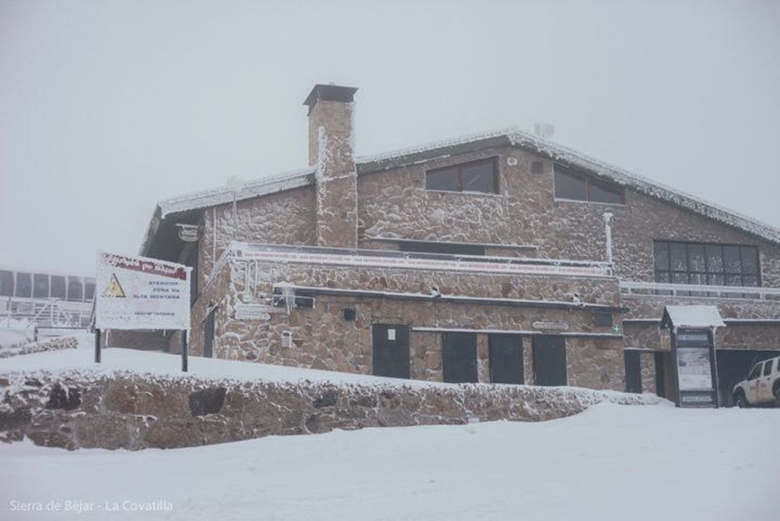Fuertes rachas de viento en La Covatilla