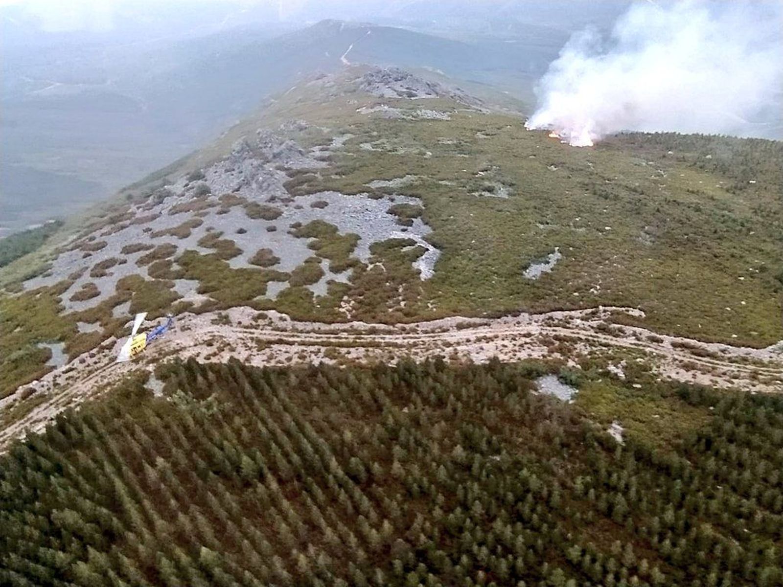 Incendio en Sanabria. Archivo