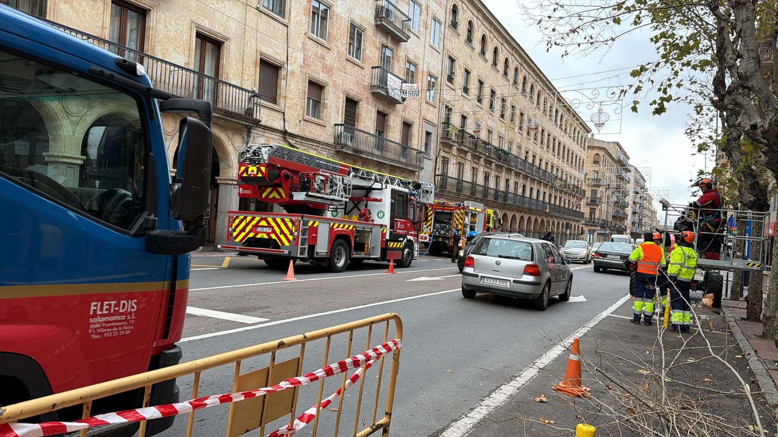 Incendio en Gran Vía