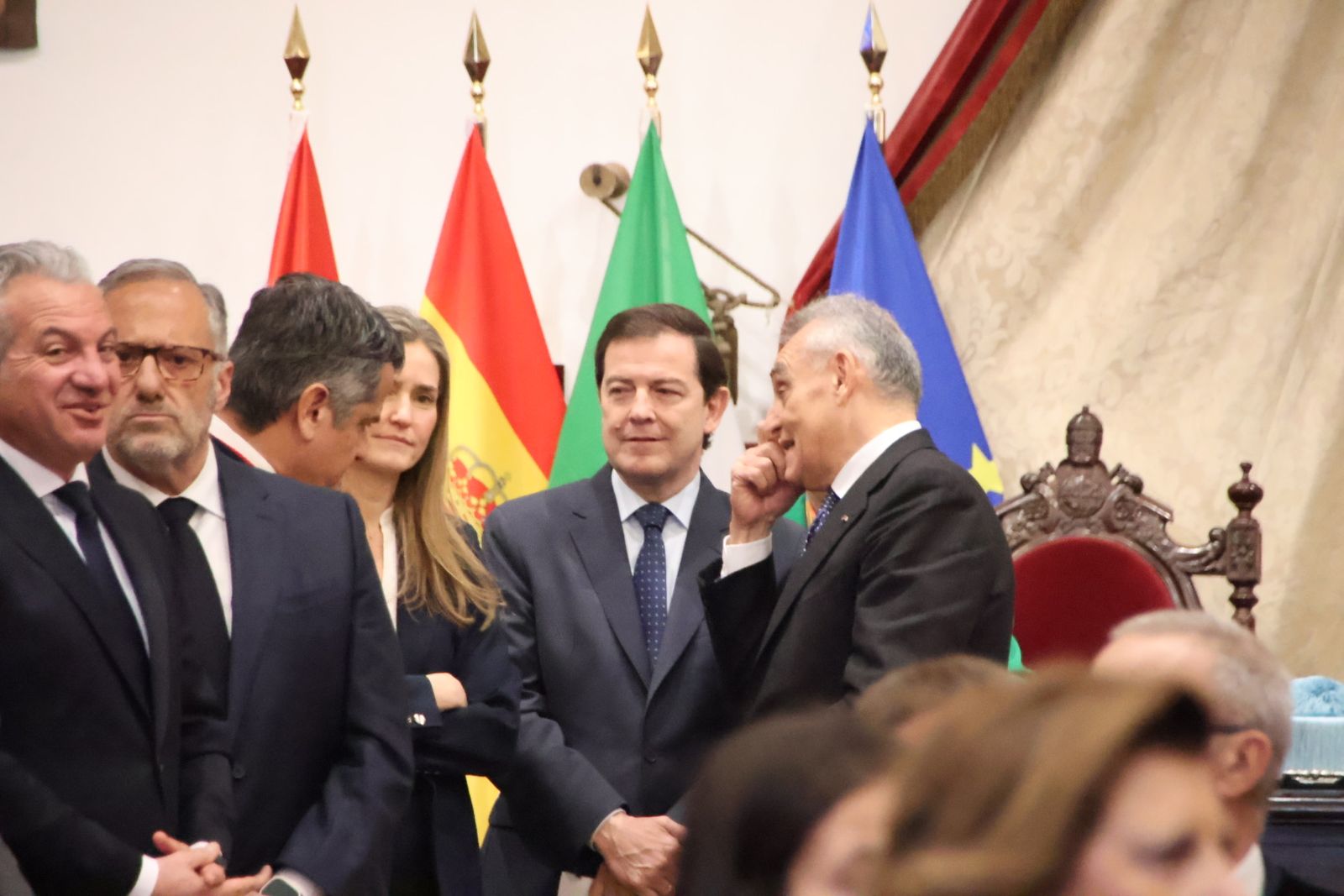 Llegada de S.M el Rey Felipe VI al paraninfo de la Universidad de Salamanca e Investidura de Sergio Mattarella como doctor ‘honoris causa’ de la USAL