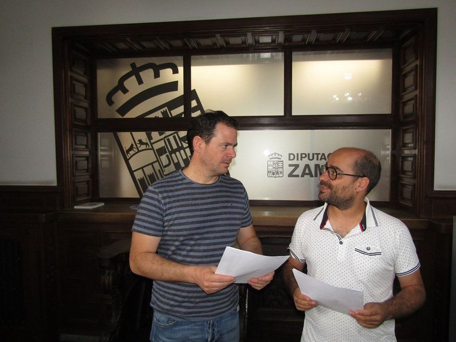 PSOE Diputación de Zamora. Antonio Juárez (Alcalde Tábara) y Eduardo Folgado (Alcalde Fuentesaúco) 10 08 19