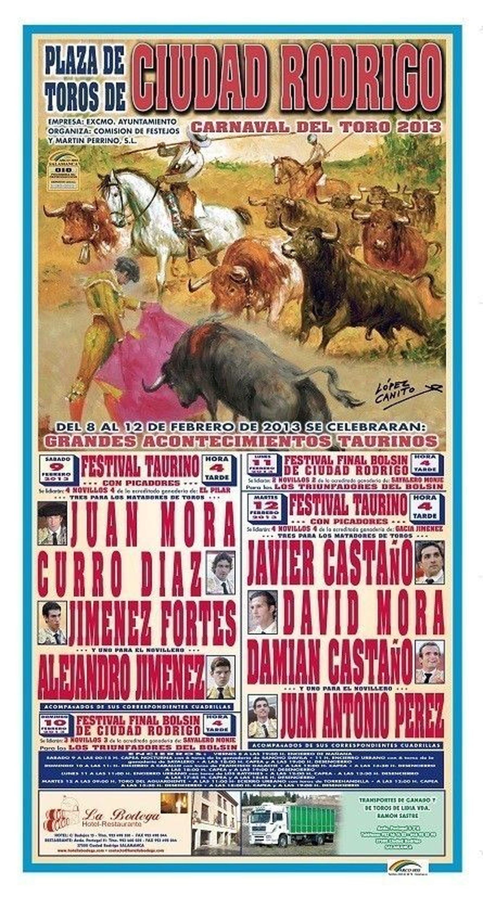 El Ayuntamiento presenta los carteles de los festivales taurinos para el Carnaval del Toro