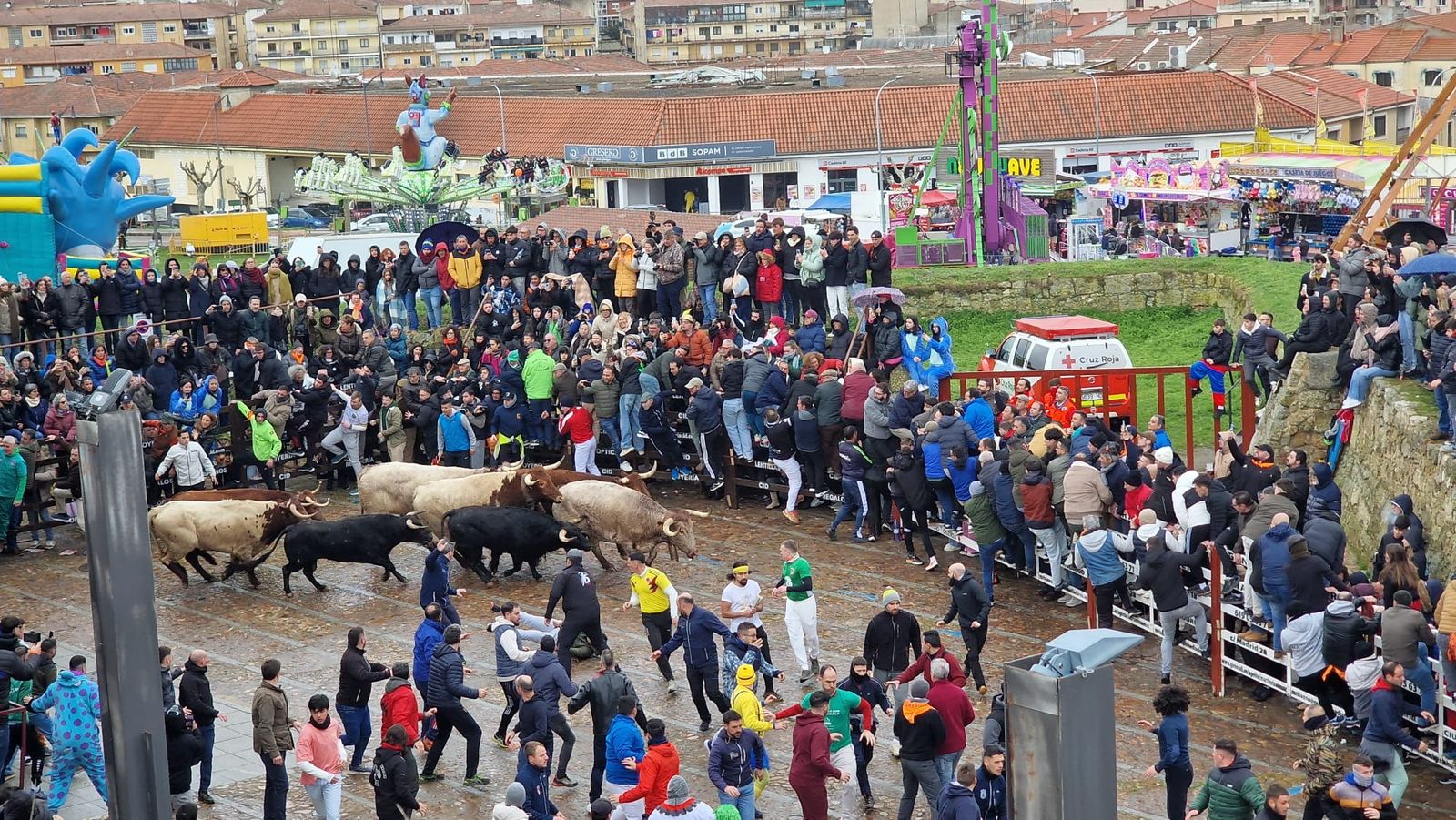 Desencierro domingo de carnaval en Ciudad Rodrigo