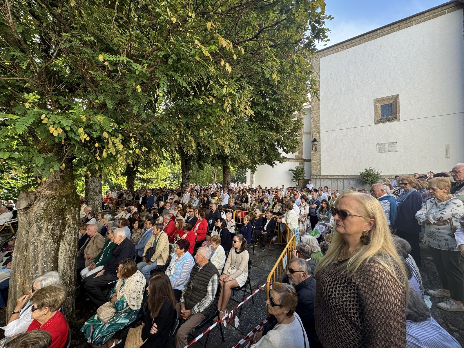 Béjar, misa y procesión en el santuario de Nuestra Señora del Castañar