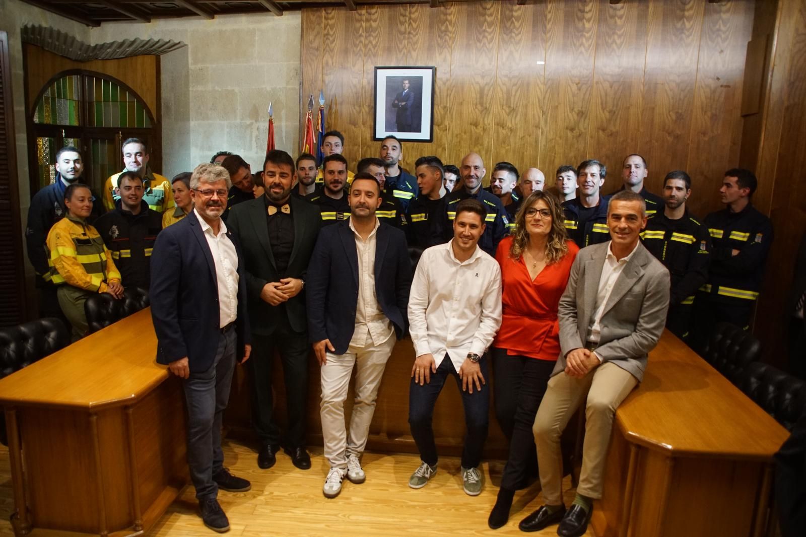 Los Bomberos de la Diputación dan voz al pregón de las fiestas de Alba de Tormes