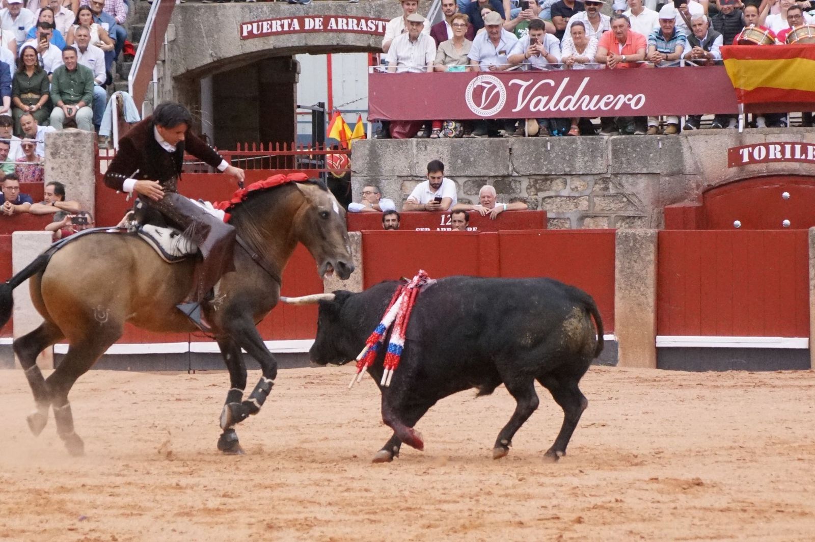 Exhibición de rejoneo en La Glorieta a cargo de Diego Ventura, Rui Fernandes y Sergio Galán