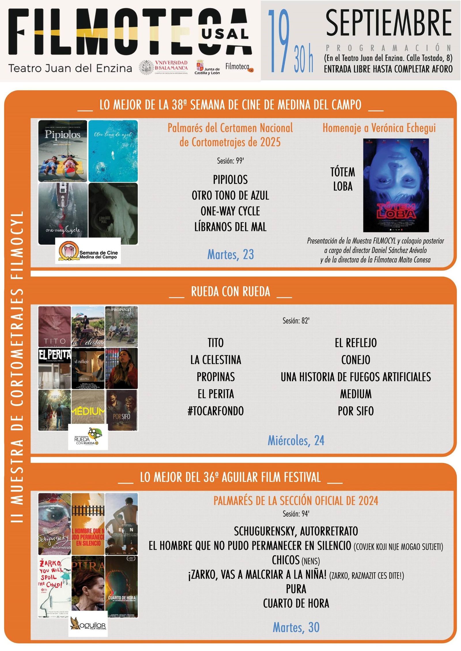 Segunda Edición de la muestra de cortometrajes FILMOCYL