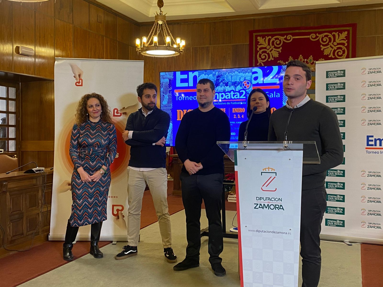 Un instante de la presentación del torneo