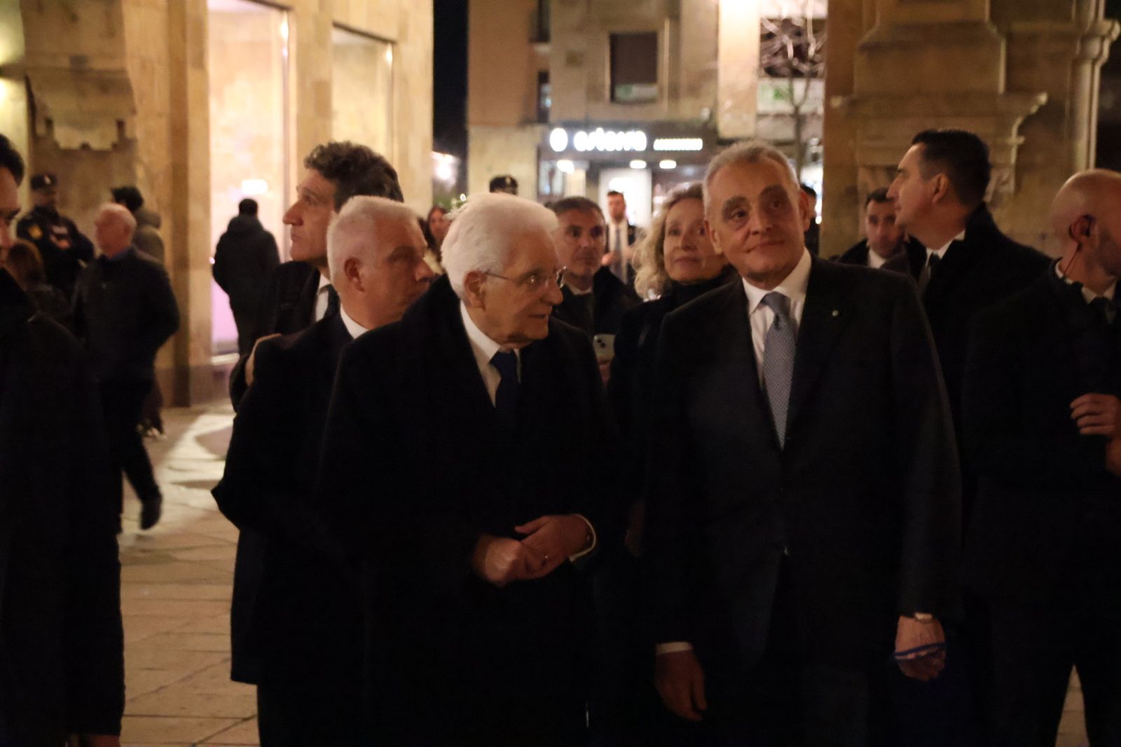 Llegada del presidente de la República Italiana, Sergio Mattarella, a Salamanca