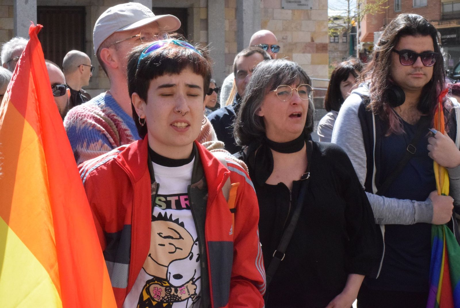 GALERÍA | La concentración en apoyo a Miss Trans Zamora tras su agresión, en imágenes