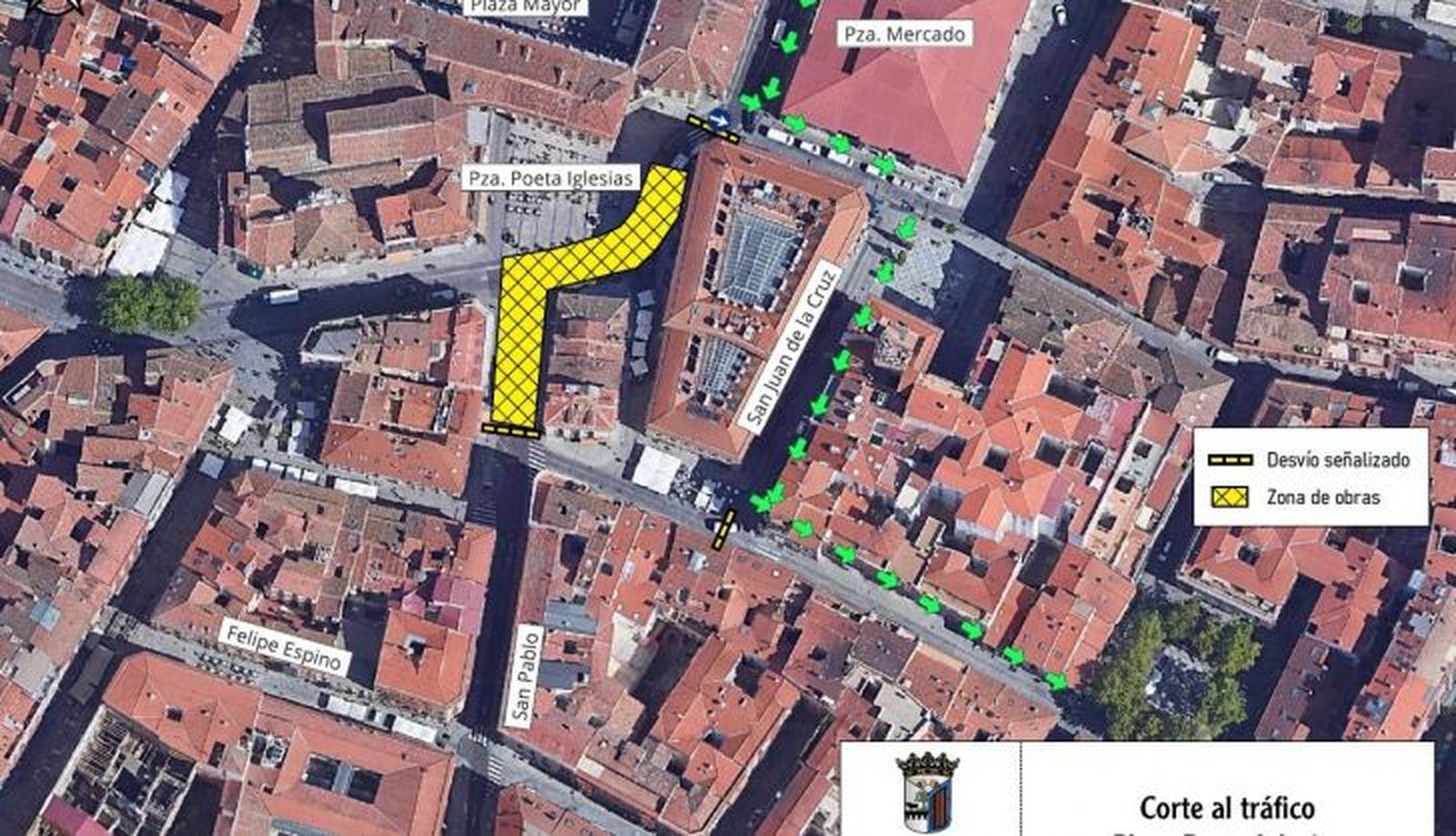 Corte Plaza de Poeta Iglesias