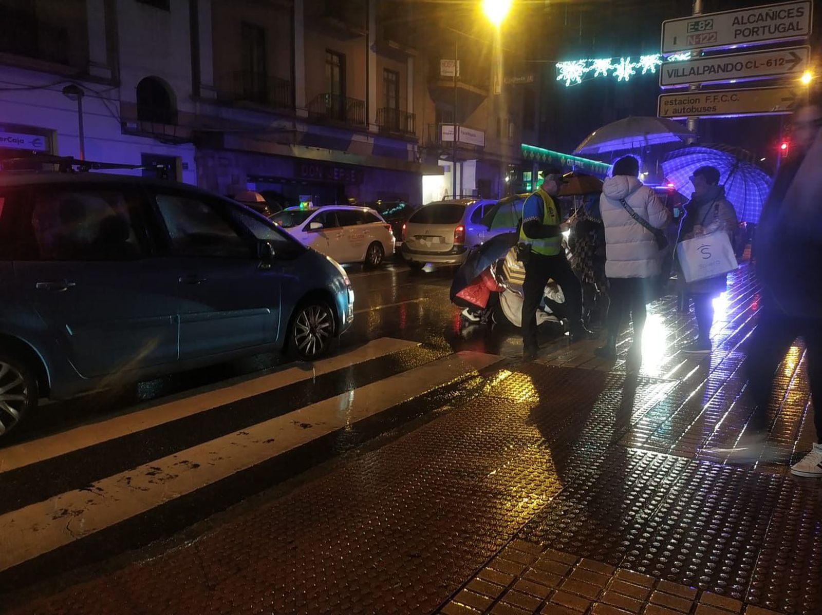 Herida una mujer tras sufrir un atropello en el centro de Zamora