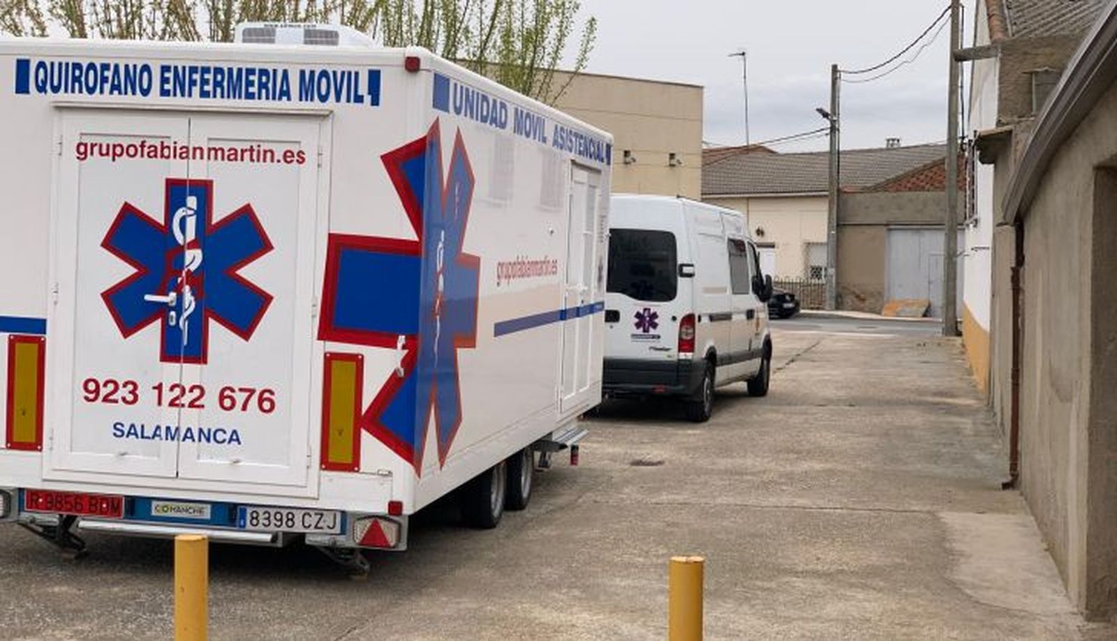 Quirófano, enfermería móvil en Villoria. Foto S24H