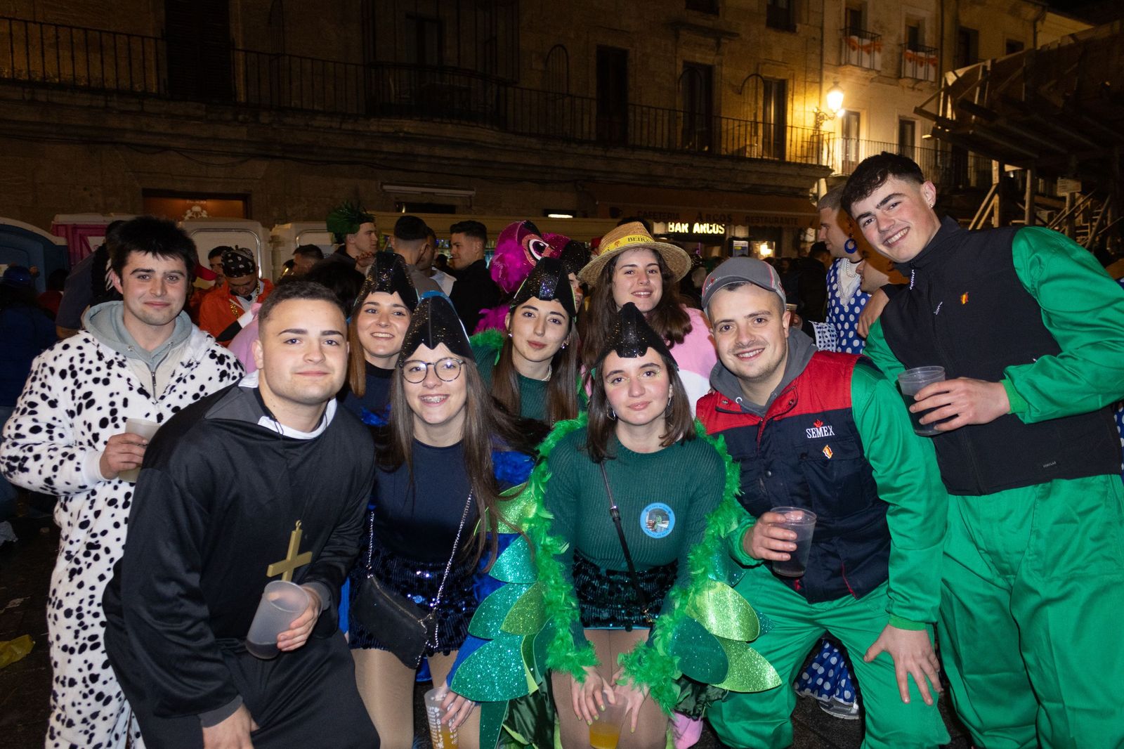 Salamanca de noche, sábado del Carnaval del Toro de Ciudad Rodrigo