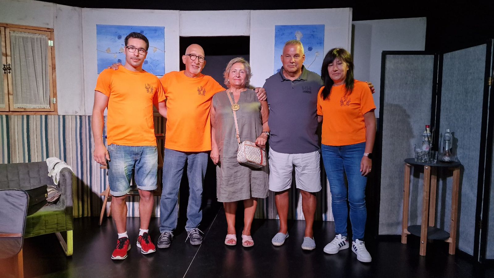 Integrantes del Fénix Teatro Zamora en su actuación en Almería.